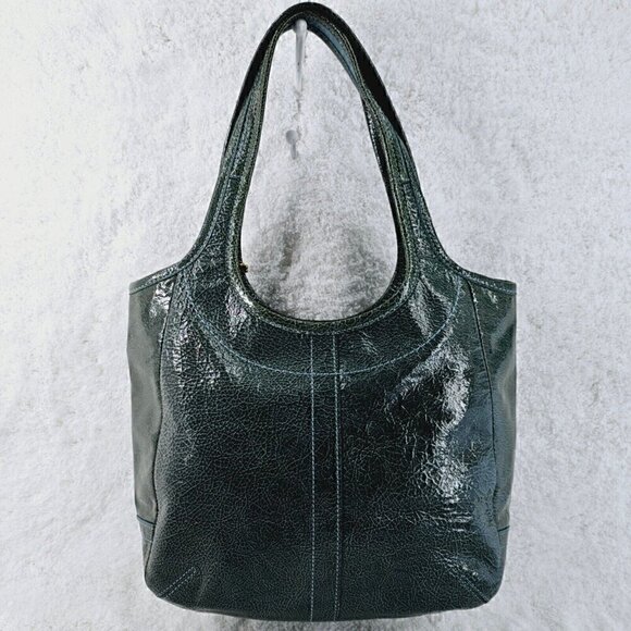 COACH 11012 Ergo Teal Pond Patent Leather Satchel Shoulder Bag 65th Anniversary - Picture 5 of 16